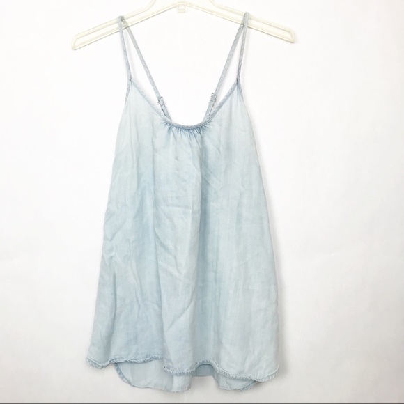 GAP Tops - Gap 1969 Chambray flowy Criss cross tank